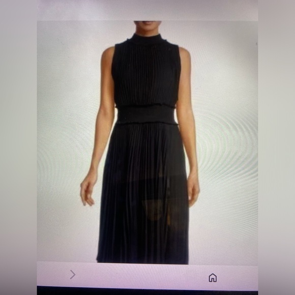 Nanette Lepore Mocked Neck Pleated Black Jumpsuit Size 4 - Picture 1 of 14